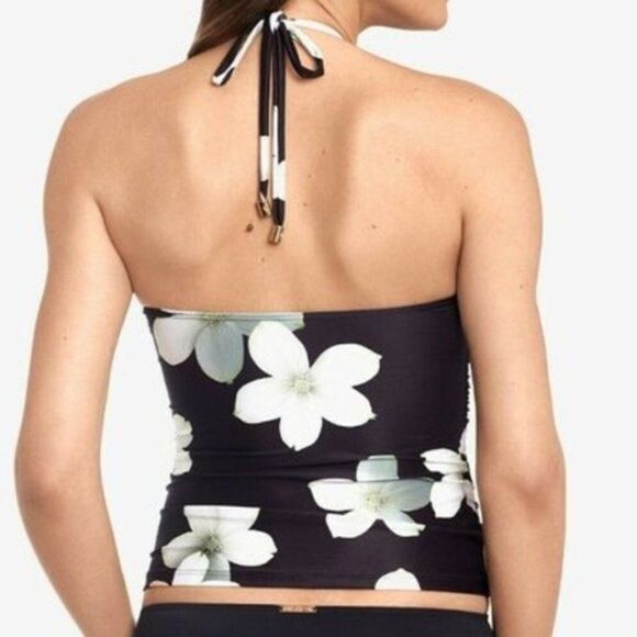 Ralph Lauren Villa Floral High Neck Halterkini Top - Picture 2 of 16